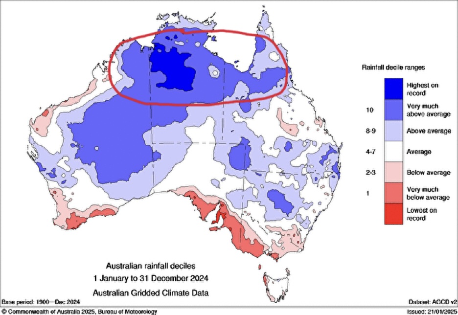 Australian-rainfall-deciles 2024